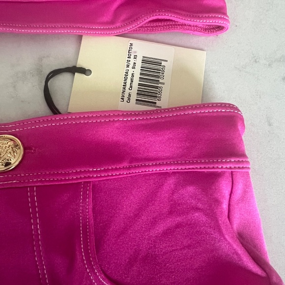 NWT High Waisted Hot Pink Swimsuit - Picture 4 of 6